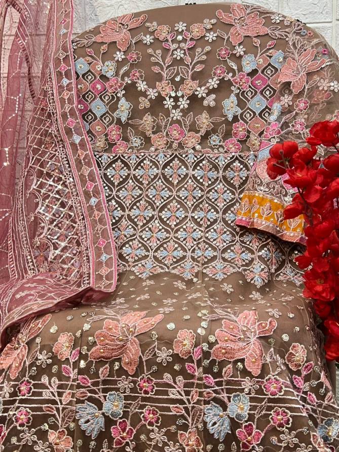 Chantelle Vol 5 Butterfly Net Embroidery Pakistani Suits Wholesale Market In Surat